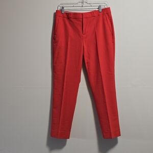 Banana Republic Avery tailored straight fit pants color red size 4